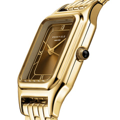 Rosefield Damenuhr Octelle Gold Braun