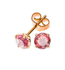 Ohrringe Rotgold 750 mit 2 Turmalinen (total 1.04 ct.)