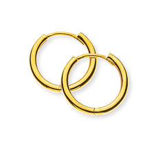 Creolen Gelbgold 750 Rund-Profil D: 14.8mm