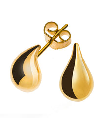 Ohrstecker Tropfen Gelbgold 750 Poliert