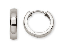 Creolen Weissgold U-Profil 750 Scharnier D 15mm B 3.5mm