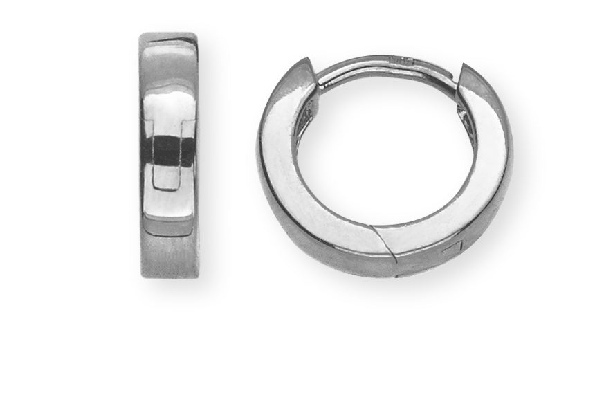 Creolen Weissgold 750 U-Profil 10.4mm