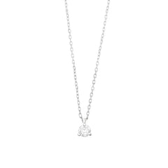 Facet Classic Express Eye Clean Weissgold Diamant Brillant Halskette