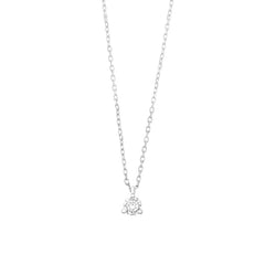 Facet Classic Express Eye Clean Weissgold Diamant Brillant Halskette