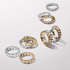 Bague Pandora Rangée de Cœurs - 163427C00