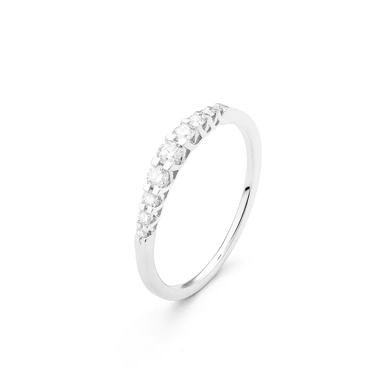 Facet 18K Crisscross Damenring mit Diamanten