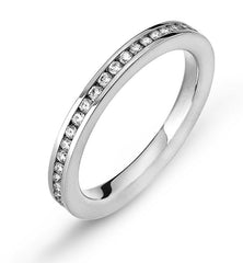 Eternity Ring Weissgold 750 mit Brillanten in Kanalfassung