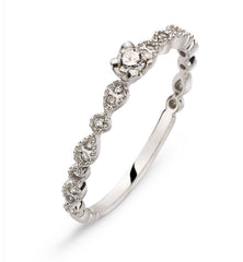 Ring Weissgold 750 mit 1 Brillant & 18 Seitenbrillanten