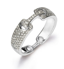 Ring Weissgold 750 mit 13 Brillanten 0,34 ct.