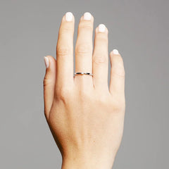 Facet Eye Clean Solitaerring 18Kt