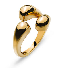 Ring Gelbgold 750 Tropfen Design