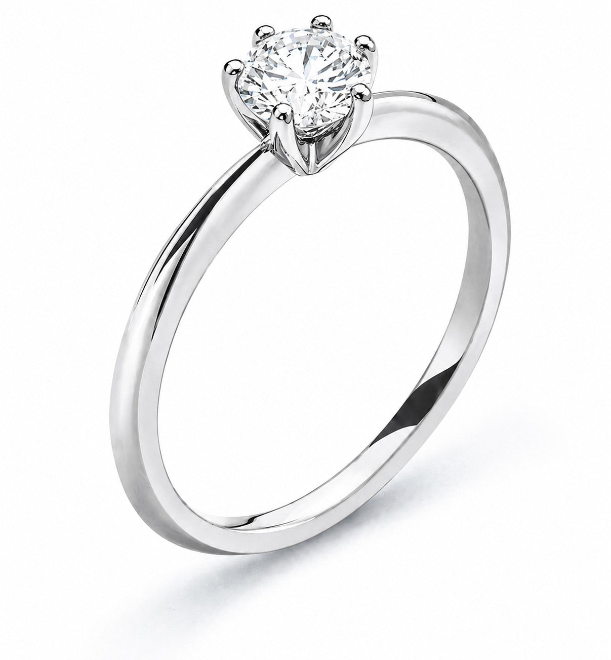 Solitär Ring Lab Diamond 1.00ct. F-VS Weissgold 585