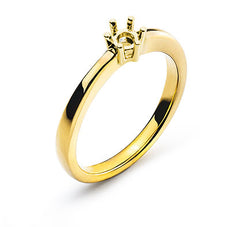 Solitär Ring Rohling 6-Griff Fassung Gelbgold 750 für 0.25 ct.