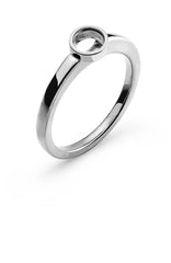 Solitär Ring Rohling Zargen Fassung Weissgold 750 für 0.50 ct.