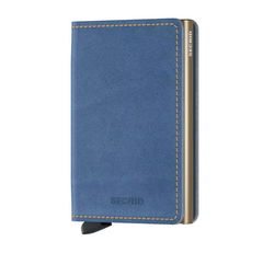 Portefeuille Slimwallet Secrid Indigo 3 Sand avec gravure - SIn-3-Sand