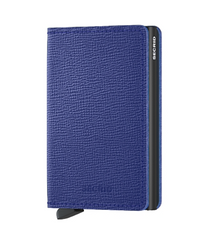 Portefeuille Slimwallet Crisple Blue de Secrid avec gravure - SC-Blue