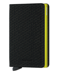 Portefeuille Slimwallet Diamond Black de Secrid avec gravure - SD-Black