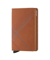 Portefeuille Slimwallet Stitch Linea Caramello de Secrid avec gravure gratuite - SSt-Caramello