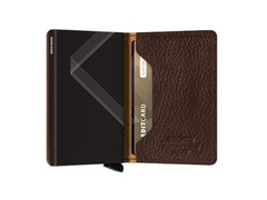 Portefeuille Slimwallet Stitch Espresso de Secrid avec gravure gratuite - SSt-Espresso