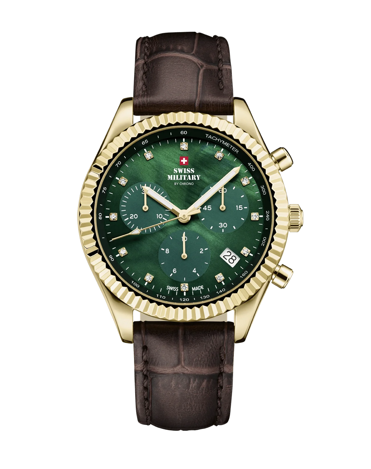 Swiss Military by Chrono Quarz Elegante Chronograph Damenuhr - SM30207.08