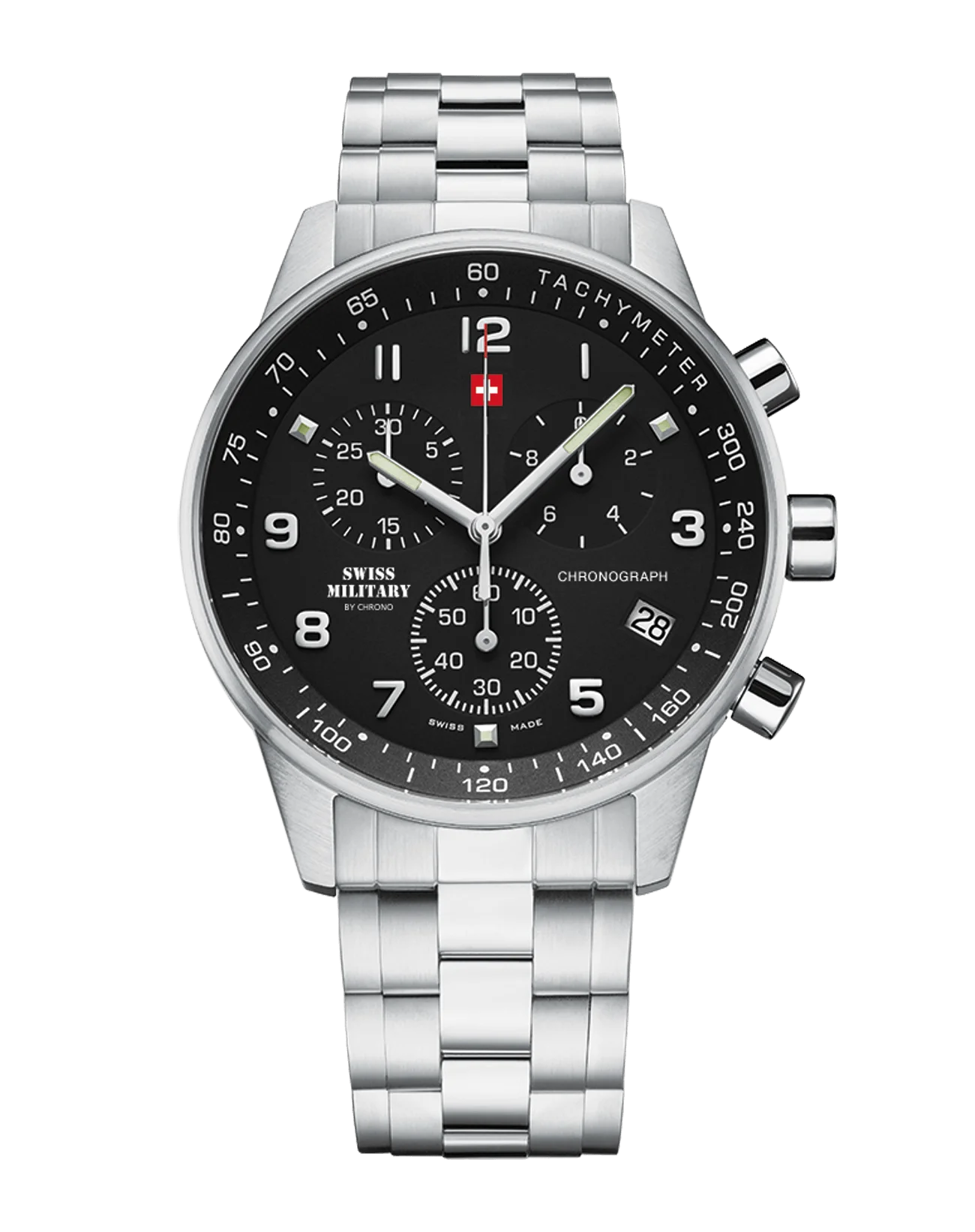 Swiss Military by Chrono Minimalistischer Chronograph Herrenuhr - SM34012.01