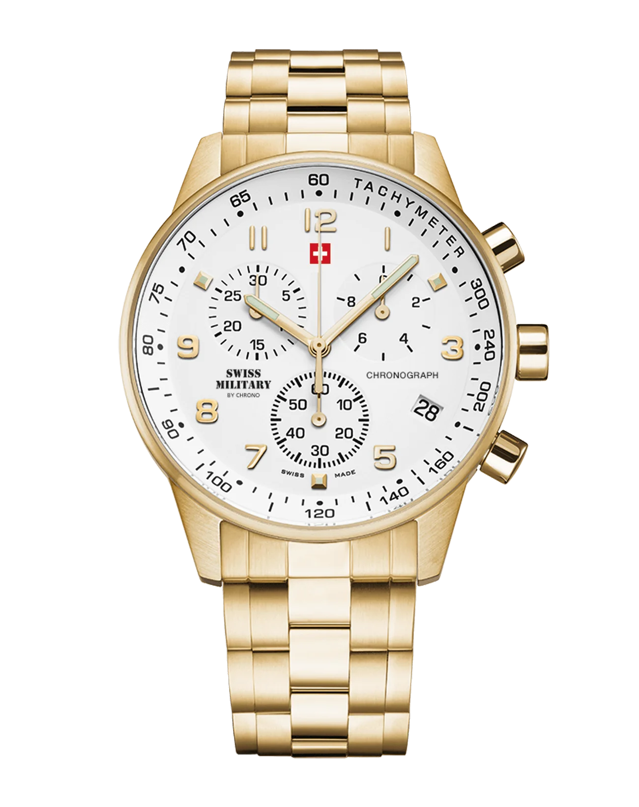 Swiss Military by Chrono Minimalistischer Chronograph Herrenuhr - SM34012.03