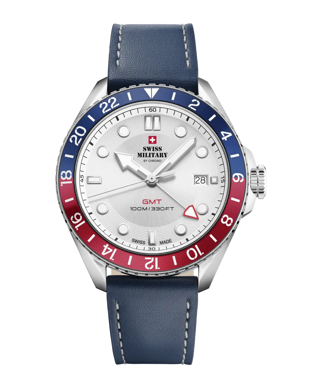 Swiss Military by Chrono GMT Uhr für Herren, ideal für Weltreisende - SM34095.05