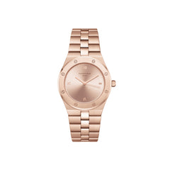 Rosefield Rose Damenuhr mit Edelstahlarmband