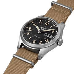 Montre unisexe Seiko 5 Sports Day-Date automatique Nato beige - SRPG35K1
