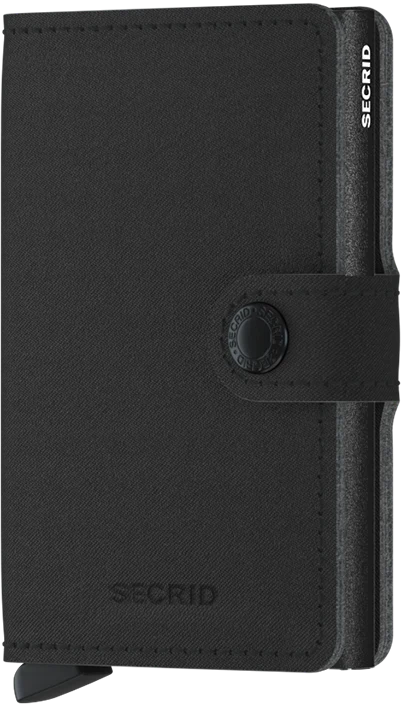 Secrid Miniwallet Yard Powder Black mit Gravur - MYp-Black