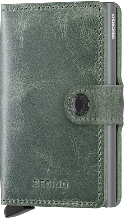 Secrid Miniwallet Vintage Sage mit Gravur - MV-Sage
