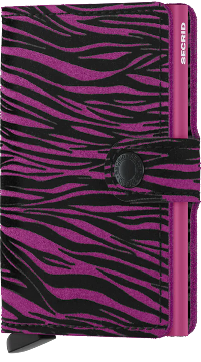 Secrid Miniwallet Zebra Fuchsia mit Gravur - MZe-Fuchsia