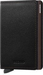 Secrid Slimwallet Original Black-Brown mit Gravur - SO-Black-Brown