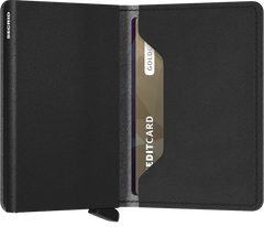 Portefeuille Slimwallet Secrid Yard Powder Black avec gravure - SYp-Black