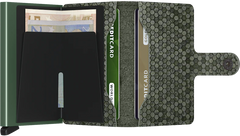 Secrid Miniwallet Hexagon Green mit Gravur - MHe-Green