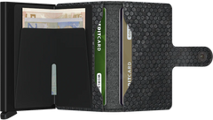 Secrid Miniwallet Hexagon Black mit Gravur - MHe-Black