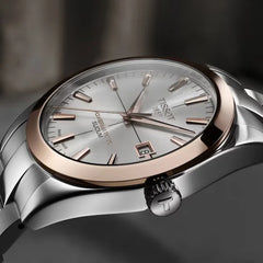 Tissot Gentleman Powermatic 80 Silicium Solid 18k Gold Bezel Herrenuhr - T927.407.41.031.00