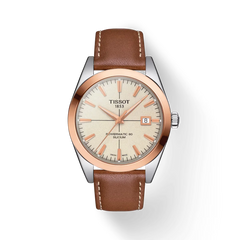 Tissot Gentleman Powermatic 80 Silicium Solid 18K Gold Bezel Herrenuhr - T927.407.46.261.00