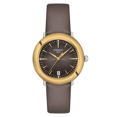 Tissot Glendora 18K Gold Bezel Damenuhr - T929.210.46.066.00