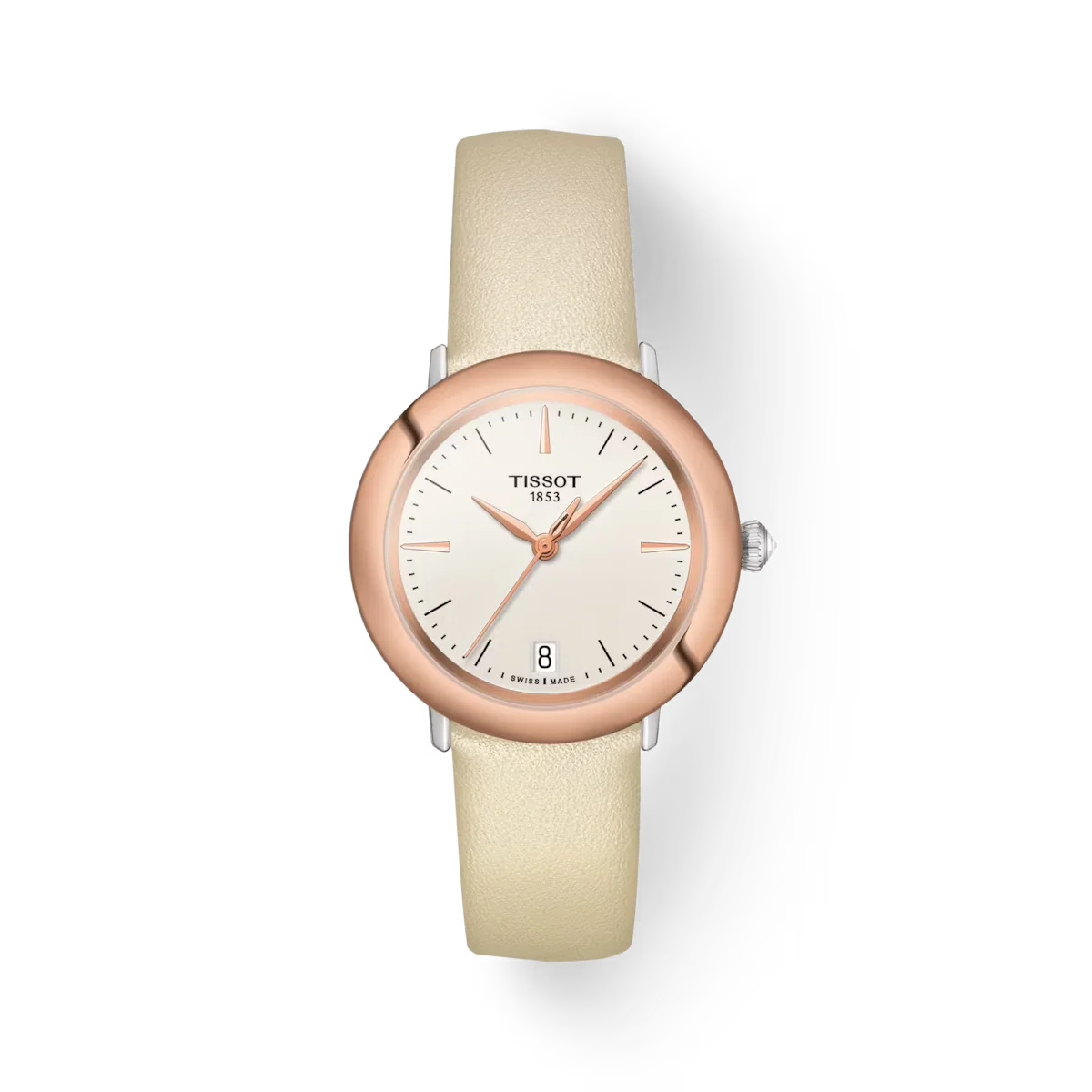 Tissot Glendora 18K Gold Bezel Damenuhr - T929.210.46.261.00