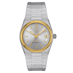 Tissot PRX Powermatic 80 35 MM Stahl & 18K Goldlünette Damenuhr - T931.207.41.031.01