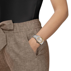 Tissot PRX Powermatic 80 35 MM Stahl & 18K Goldlünette Damenuhr - T931.207.41.031.01