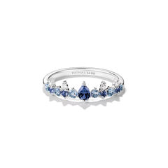 Thomas Sabo Midnight Sky Damenring Silber 925 mit blauen Steinen – TR2552-166-1