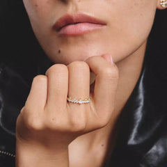 Thomas Sabo Midnight Sky Damenring 18K vergoldet mit weissen Zirkonia – TR2552-M01-14