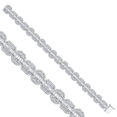 bracelet en or blanc avec diamants - BBL0000173