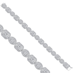bracelet en or blanc avec diamants - BBL0000396