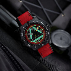 Luminox ICE-SAR Limited Edition 45mm Outdoor Uhr Schwarz Rot