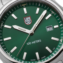 Luminox Dress Field 43mm Sport Uhr Edelstahl Grün