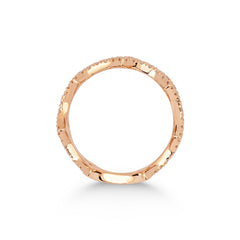 bague en or rose avec diamants - YZ0002798