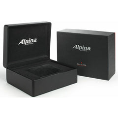 Alpina Smartimer Pilot Automatic Braun Lederband Herrenuhr